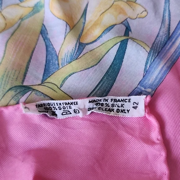 Original Rare 1989 Hermès Paris Silk Scarf “ Giverny” by Laurence Bourthoumieux - Picture 12 of 15